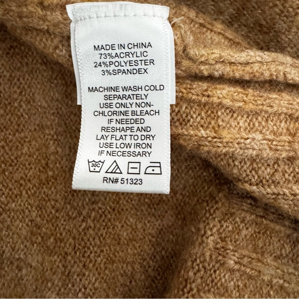 CeCe Camel Open-Front Cardigan - Picture 9 of 9